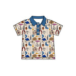 BT1173 pre-order  toddler boy clothes fishing boys summer top shirt-2025.2.13