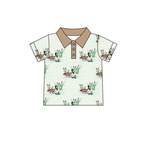 BT1174 pre-order  toddler boy clothes mallard  boys summer top shirt-2025.2.14