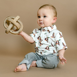 BT1194 pre-order  toddler boy clothes mallard  boy summer top shirt-2025.3.12