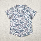 RTS toddler clothes matching clothing grey camo print  kids  boy clothing-2025.10.9