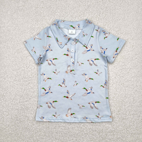 BT1210  toddler boy clothes mallard boy summer top shirt