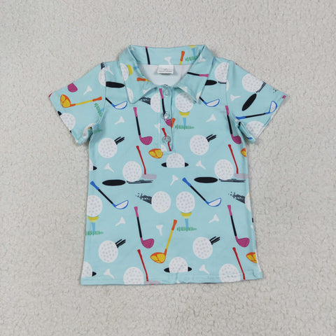 BT1234  toddler boy clothes golf boy summer top shirt