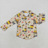 BT1254 toddler boy clothes car boy christmas winter top