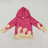 RTS toddler clothes matching clothing ice cream print kids winter hoodie-2025.7.28