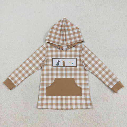 BT1285    toddler boy clothes embroidery hunting boys winter top hoodie