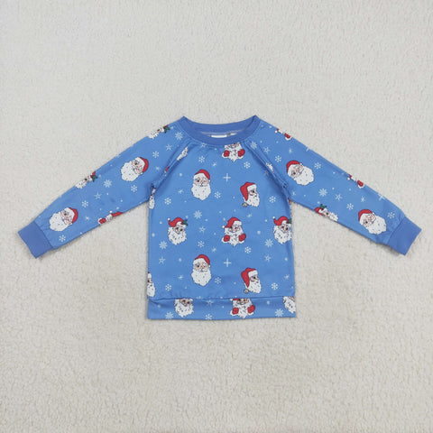 BT1289    toddler boy clothes santa boy christmas winter top shirt