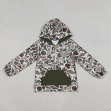 RTS toddler clothes matching clothing baby embroidery hunting hoodie kids winter clothing-2025.11.11