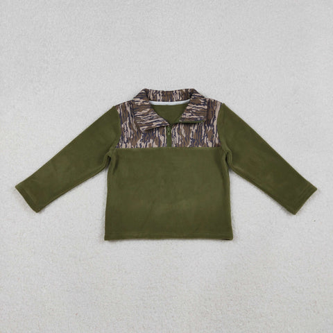 BT1317    toddler boy clothes camo boys winter top
