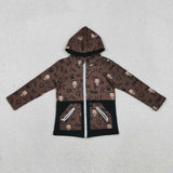 BT1337    toddler boy clothes aztec boys western winter hoodie top
