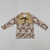 BT1338   toddler boy clothes aztec boys western winter top