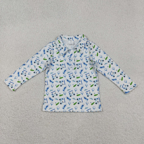 BT1405  toddler boy clothes golf boy winter top shirt