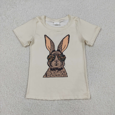 BT1414 baby boy clothes rabbit print boy easter summer top