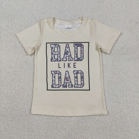 BT1416 baby boy clothes rad like dad print boy summer top