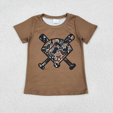 BT1420  baby boy clothes baseball print boy summer top