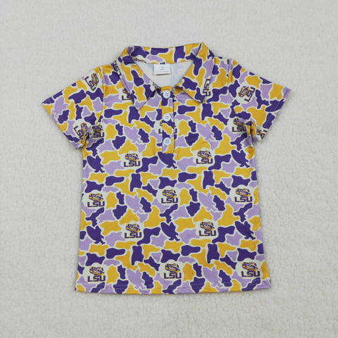 BT1744 toddler boy clothes state print boy summer top shirt