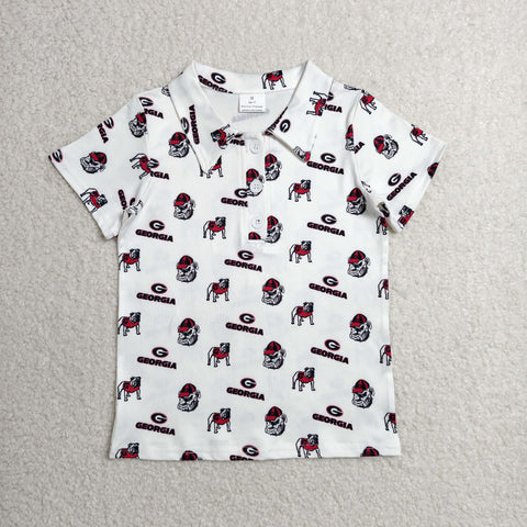 BT1756 toddler boy clothes state print boy summer top shirt