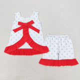 GSSO1217  baby girl clothes patriotic toddler girl summer outfit