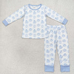 BLP0469  3-6M to 7-8T toddler boy clothes pumpkin boy winter pajamas outfit