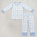 RTS kids clothes bamboo pumpkin kids summer matching clothes winter set-2025.7.26