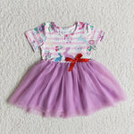 E9-26 Promotion $5.5/set no MOQ RTS Easter short sleeve girls dress