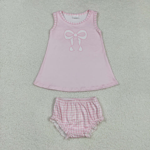 GBO0469   toddler girl clothes bows girl summer bummies set