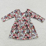 Little girl halloween floral dress