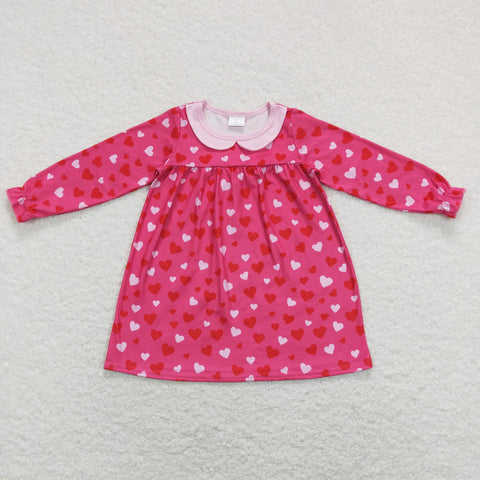 GLD0492 baby girl clothes Hearts Valentine's Day summer dress