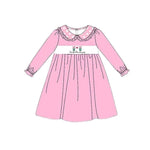 GLD0642 pre-order  toddler girl clothes coffee girl winter dress-2024.7.19