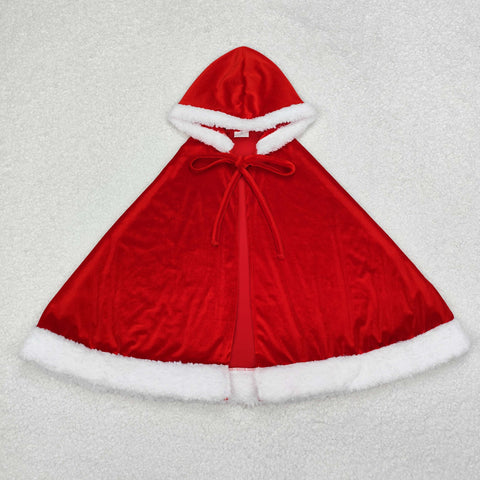 GLD0726   toddler girl clothes girl christmas winter hooded Cape