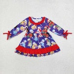 GLD0815    toddler girl clothes princess girl christmas winter dress