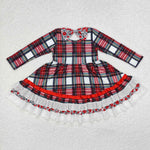 GLD0838   toddler girl clothes girl winter christmas dress