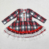 GLD0838   toddler girl clothes girl winter christmas dress