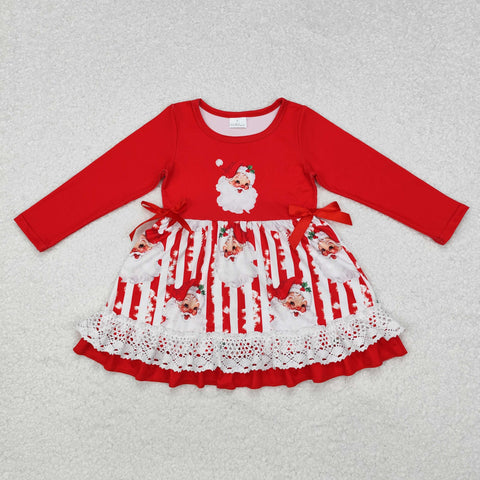 GLD0881   toddler girl clothes santa girl winter christmas dress