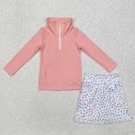 GLD0984   baby girl clothes pink toddler girl fall outfit