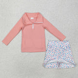 GLD0984   baby girl clothes pink toddler girl fall outfit