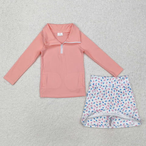 GLD0984   baby girl clothes pink toddler girl fall outfit