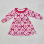 GLD0987 toddler clothes love baby girl Valentine's Day winter dress