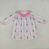 RTS kids matching clothing tree print clothing girl christmas winter clothing-2025.7.25