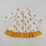 RTS kids matching clothing  pumpkin print clothing girl fall winter clothing-2025.9.5