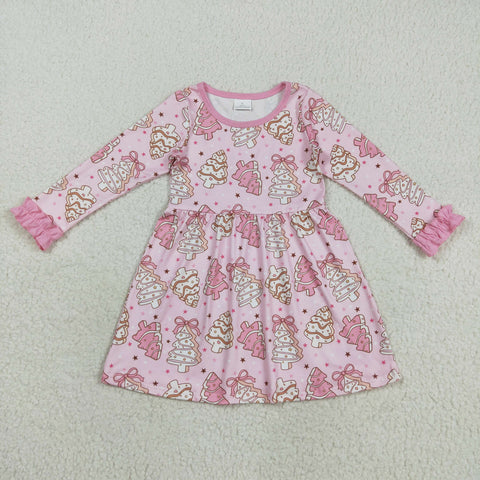 GLD1124   toddler clothes cakes baby girl christmas winter dress