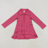 GLD1146   toddler clothes pink baby girl winter dress yoga clothes