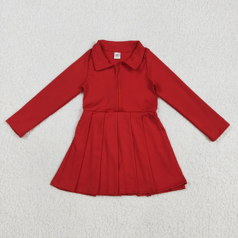 GLD1153   toddler clothes red  baby girl winter dress yoga clothes