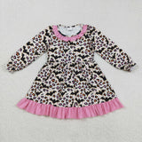 RTS kids matching clothing bat leopard print clothing girl halloween winter clothing-2025.9.5