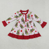 RTS kids matching clothing cartoon print clothing girl christmas winter clothing-2025.9.5