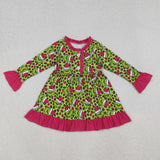 RTS kids matching clothing cartoon print clothing girl christmas winter clothing-2025.11.3
