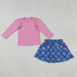 RTS toddler clothes matching clothing floral print kids winter clothing-2025.9.8