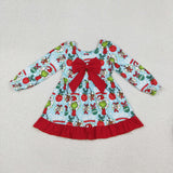 RTS kids matching clothing cartoon print clothing girl christmas winter clothing-2025.9.17