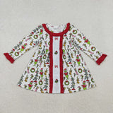RTS kids matching clothing embroidered cartoon print clothing baby christmas winter clothing-2025.10.17