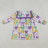 RTS kids matching clothing bows print clothing girl mardi gras winter clothing-2025.10.11