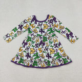 RTS kids matching clothing bows print clothing girl mardi gras winter clothing-2025.10.14